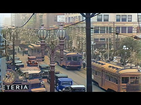 los angeles 1930s in color