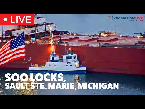 soo Locks michigan live webcam