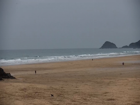 Perranporth Beach webcam, Cornwall, UK